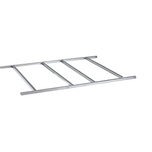 Floraworld Fundament für Gerätehaus Satteldach 194x110cm aus verzinktem Stahlblech.