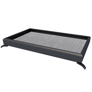 Gutta Rechteckvordach NM, Aluminium Anthrazit, 200x90 cm. Modernes Vordach für den Hauseingang.