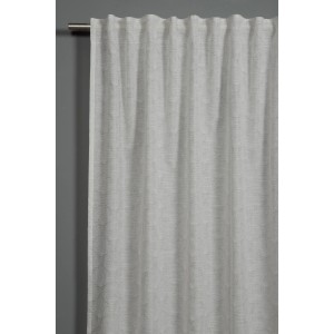 Bennetti Schal Natur mit Muschelmuster, halbtransparent, 140x175 cm. Fenstervorhang mit Gardinenband.