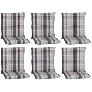 Beo Sitzauflage Niedriglehner Atika 6er Set Karo Beige