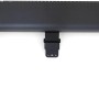 Schwarzer VASNER Teras X20 Infrarot-Heizstrahler mit Halterung und Kabel.