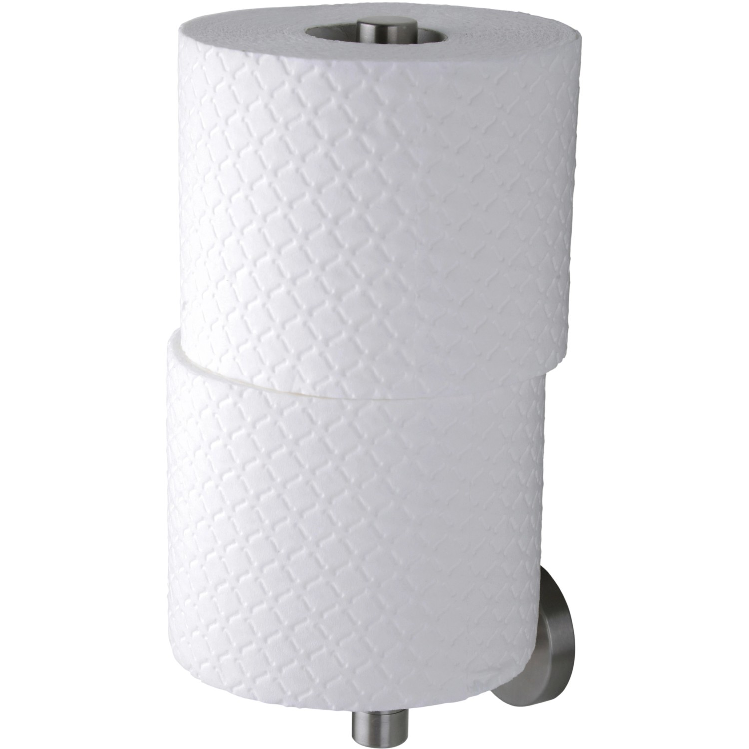 Tiger Boston Reserverollenhalter aus gebürstetem Edelstahl für WC-Papier.