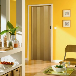 Falttür Una Buche, 84x205 cm, platzsparende Tür für Standardrahmen, einfache Montage.