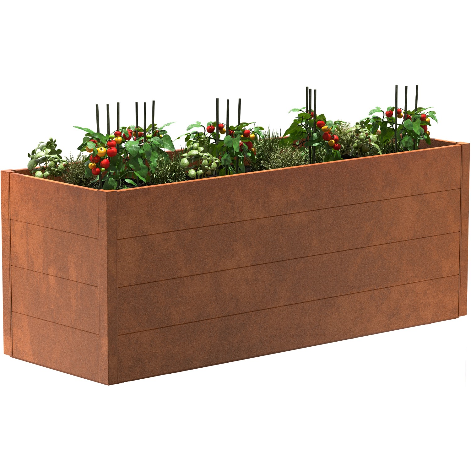 Guardi MetallHochbeet 200 cm x 70 cm x 76 cm Edelrost kaufen bei OBI