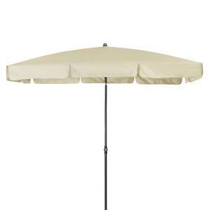 Doppler Sunline Neo Balkonschirm, wasserfest, 225x120 cm, naturfarben. Rechteckiger Sonnenschutz für Balkon und Terrasse.