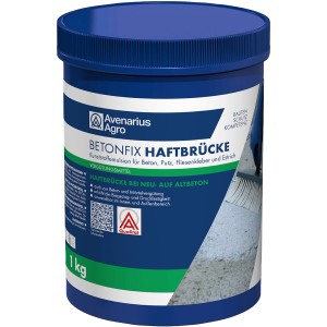 Betonfix Haftbrücke 1 kg im blauen Eimer: Kunstharzemulsion für besseren Halt von Beton, Putz und Estrich.