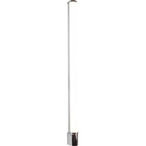 Moderne LED-Wandleuchte Piera in Chrom für Bad und Wohnraum, 119 cm lang.