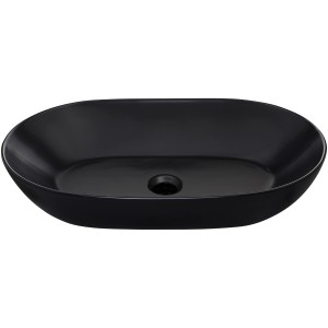 Schöner Wohnen Aufsatz-Waschbecken Sati 60 cm x 42 cm Schwarz Matt