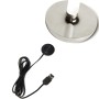 Konstsmide LED-Akku-Vase Biarritz Silber mit Ladekabel, Detailansicht.