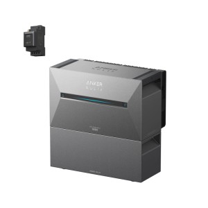 Anker Solix Solarbank 3 Pro, Erweiterungsakku BP2700 und Smart Meter. Dunkelgrauer Solarspeicher für Balkonkraftwerke.