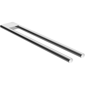 Keuco Edition 400 Handtuchhalter, 2-armig, verchromt, modernes Bad-Accessoire.