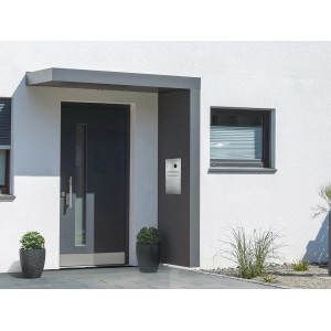 Gutta Rechteckvordach BS PLUS 200 Seite R BK Edel. Klingel Sprechanlage Kamera