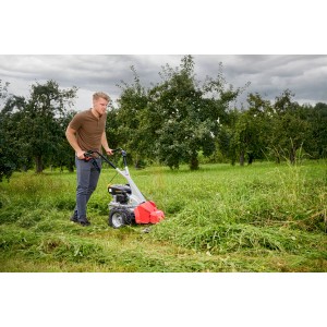 Al-Ko BM 875 IV Comfort Benzin-Balkenmäher im Einsatz auf einer Wiese.