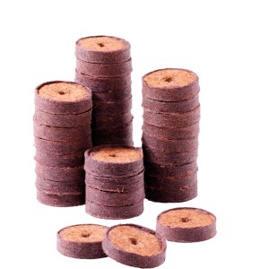 Romberg Kokos Quelltabletten, 20 Stück, für die Pflanzenanzucht. Torffreie Anzucht-Erde im Blister.