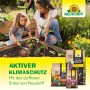 Neudorff Zitruserde: Frau und Kind pflanzen Erdbeeren, Sack Zitruserde im Vordergrund.