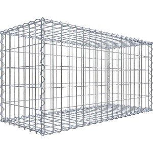 Gabiona Gabionenkorb 50 cm x 100 cm x 40 cm Maschenw 5 cm x 10 cm