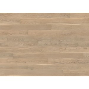 Lackiertes Eiche Parkett im Landhausdielen-Stil mit V-Fuge.
