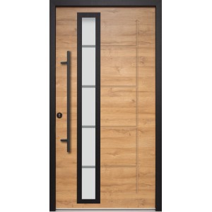 Splendoor Haustür ThermoSpace Paris Prime Woodeffect 100 cm x 210 cm Anschlag Li