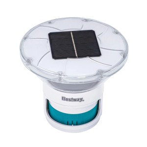 Bestway Chemikaliendosierer Solar Glow mit LED-Licht für Pool, Ø 18cm.