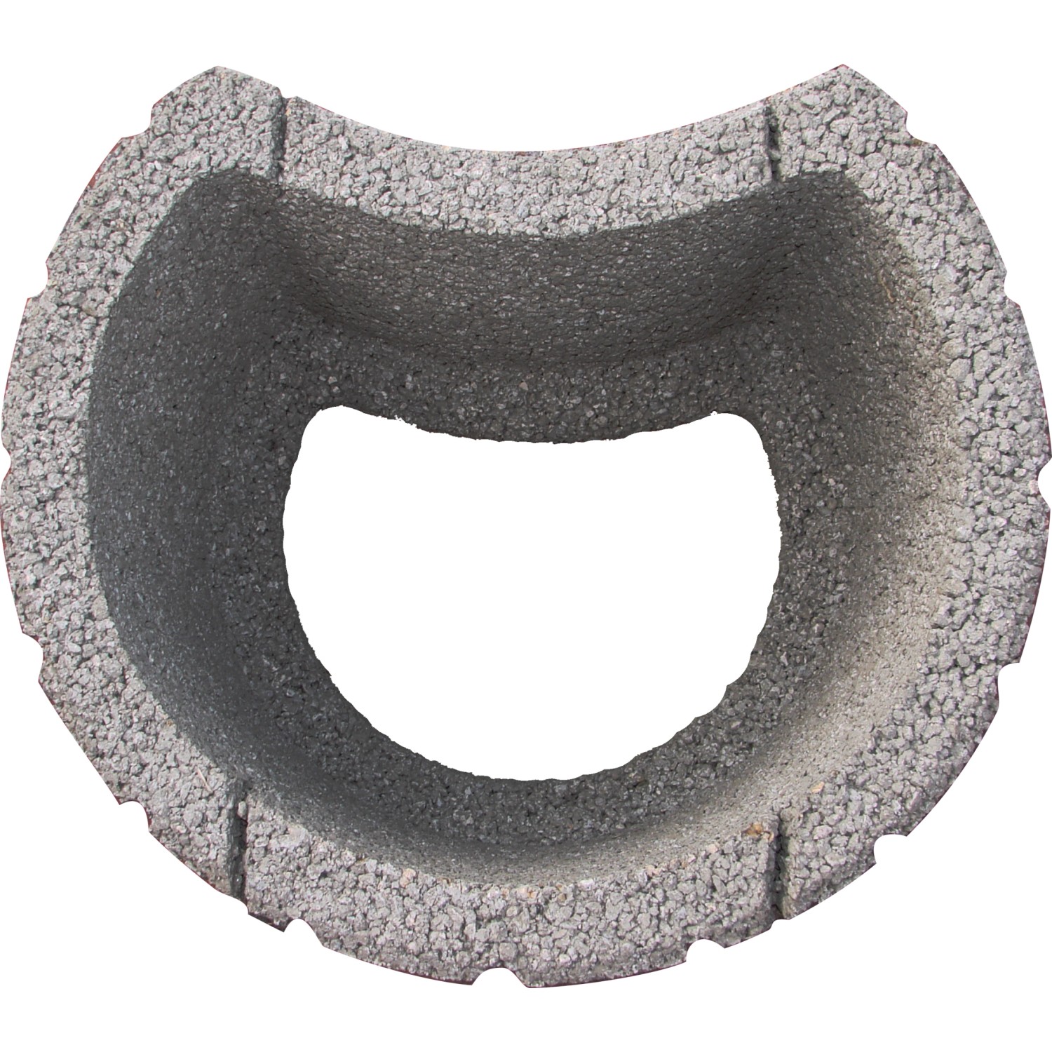 Grauer Hangflor Pflanzstein (20x35x28 cm) zur Gartengestaltung und Hangbefestigung.