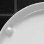 Detailaufnahme: Weißes Duravit Starck 3 Wand WC-Set mit Absenkautomatik.