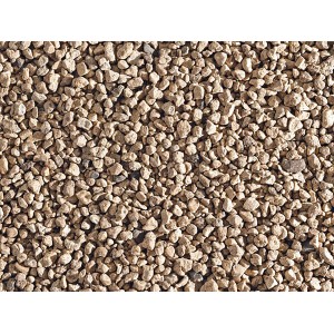 Beiges Scherf Bimskies-Kultursubstrat (4-8 mm) als Universalerde für Pflanzen.