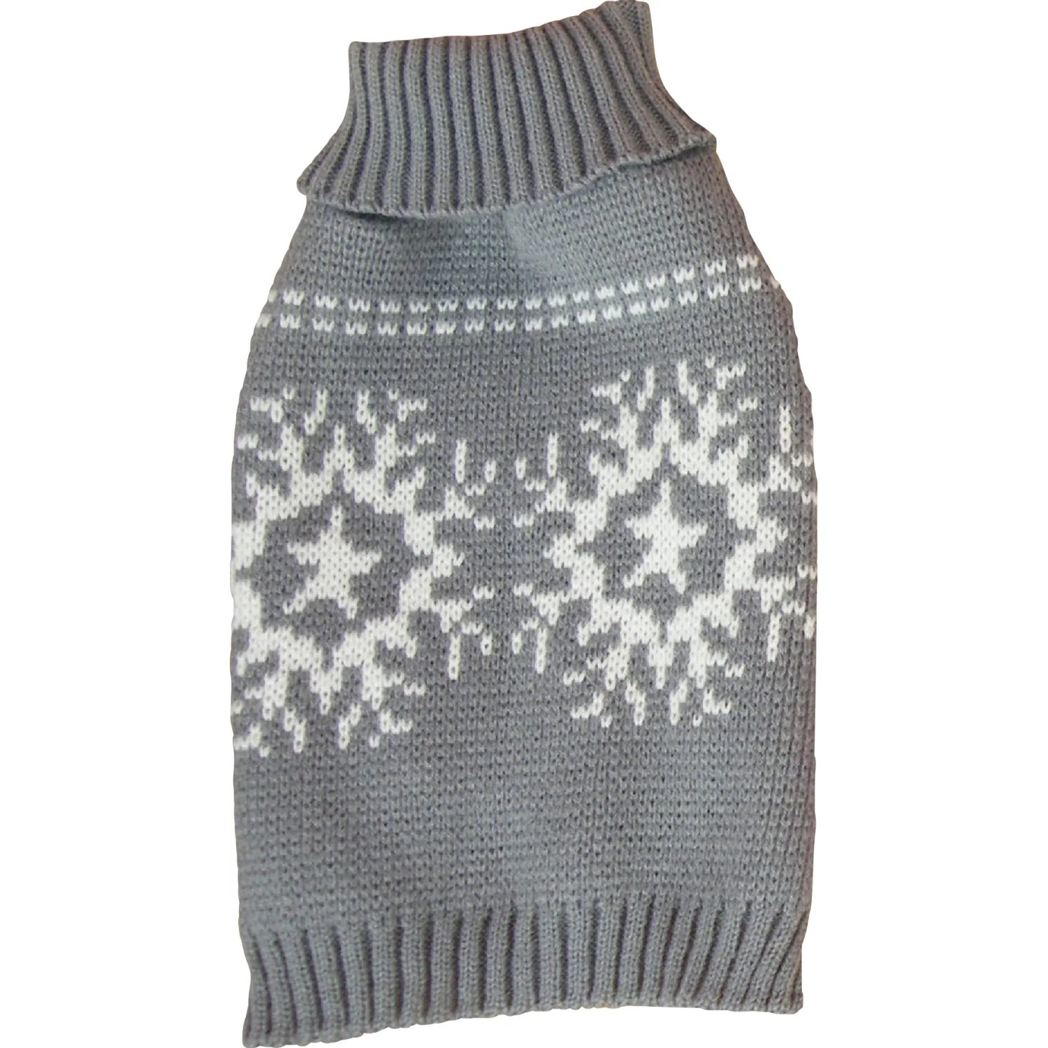 SCENEREAL Hundepullover Mit Schneeflocken – Größe L, Rot/grün, Weihnachtlich & Warm Mit Leinenloch