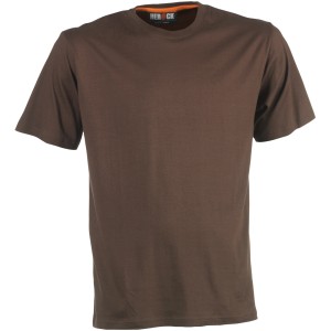 Braunes Herock T-Shirt Argo, kurzärmlig, Größe S, ideal als Arbeitskleidung.