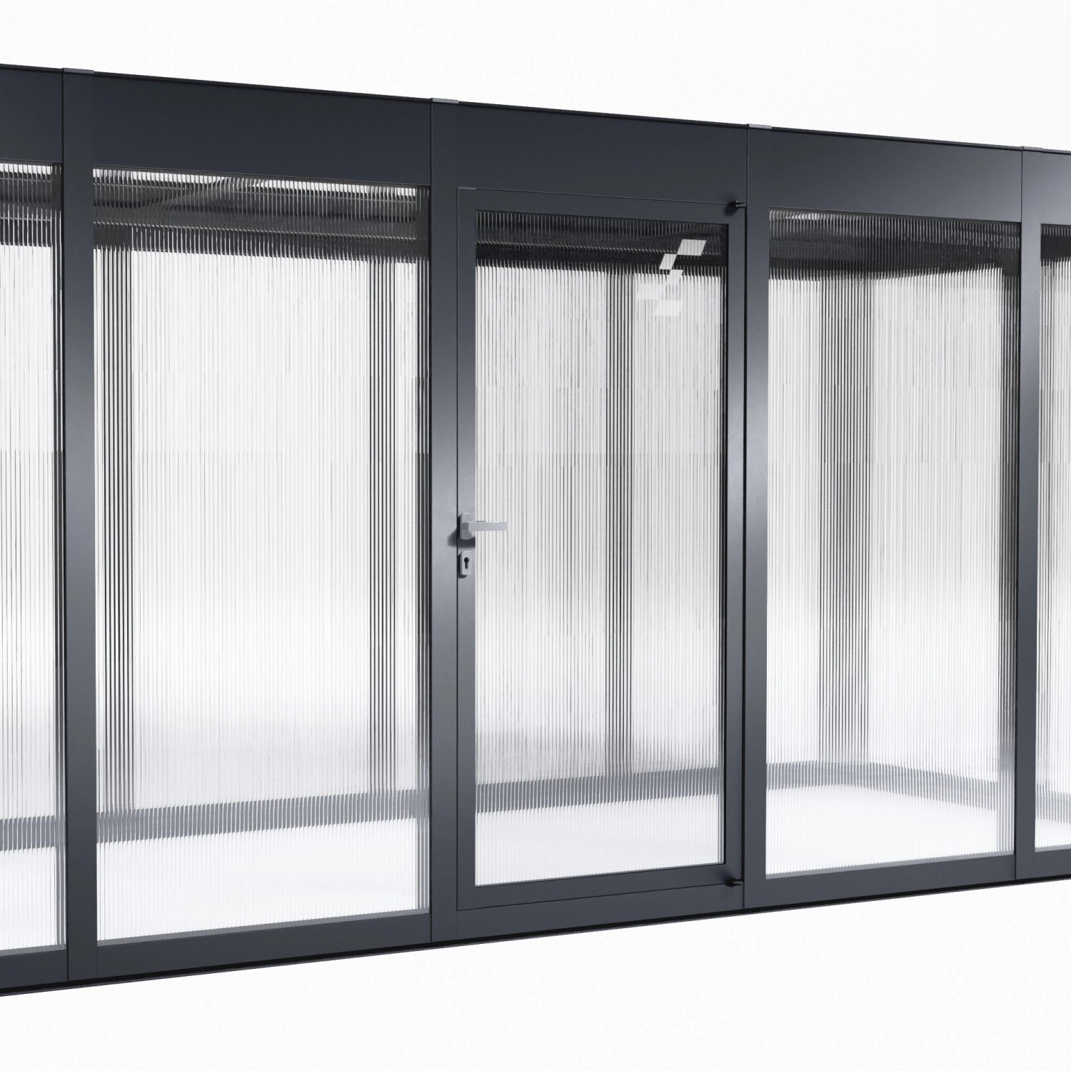 SunElements Zusatztür Doppelstegplatten 10 mm für SunGarden Anthrazit