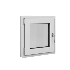 Roro Fenster Basic Kunststoff-Profil Weiß 60 cm x 60 cm DIN L