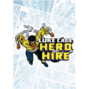 Komar Wandtattoo Luke Cage Classic, Superheld mit Ketten, 50x70 cm.