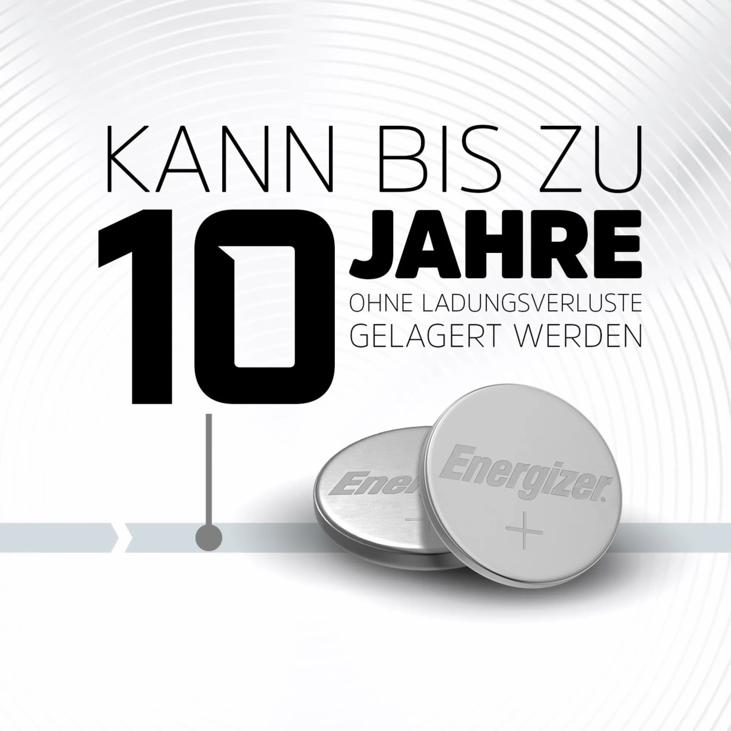 Energizer CR2016 Lithium Knopfzellen, 2er-Pack, bis zu 10 Jahre Lagerfähigkeit.