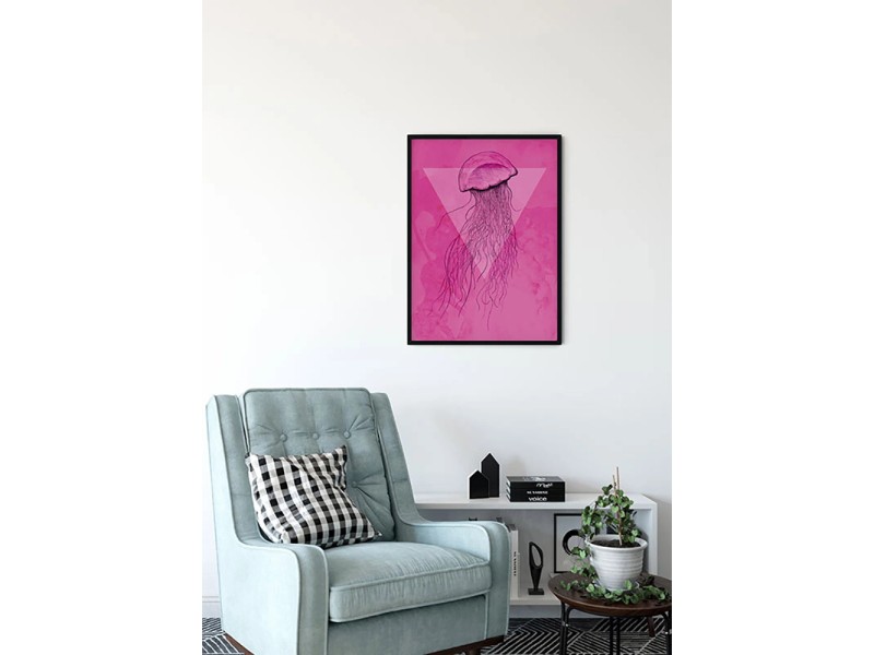 Komar Wandbild Jellyfish Pink 30 x 40 cm kaufen bei OBI