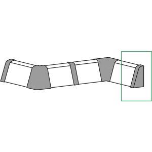 FN Neuhofer Endkappen für FU060 Sockelleiste, Ahorn/Birke, 2er-Pack.