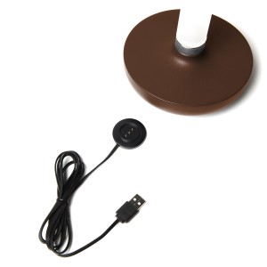 Ladekabel für Konstsmide LED-Akku-Vase Biarritz, rostfarben.