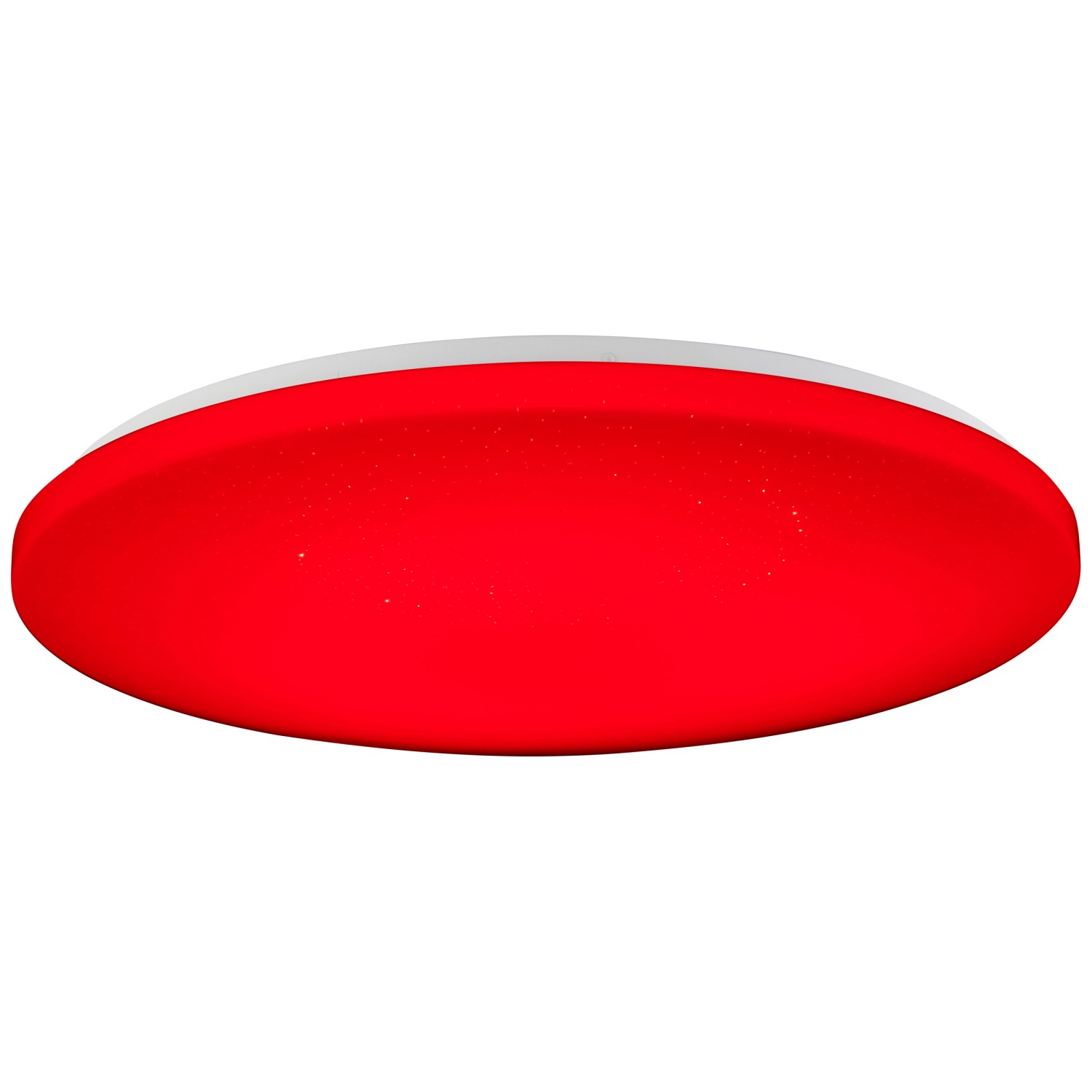 Weiße LED-Deckenleuchte Leonie mit roter RGB-Funktion, Ø 49 cm.