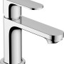 Hansgrohe Rebris S Waschtischmischer 80, Chrom. Einhebelmischer mit CoolStart Funktion für Waschbecken.