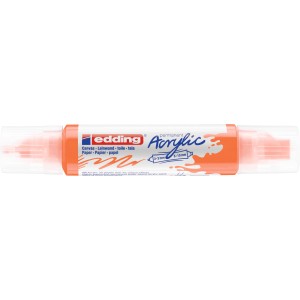 Edding 5400 Acryl 3D Double Liner Neonorange mit Doppelspitze (2-3 mm & 5-10 mm).