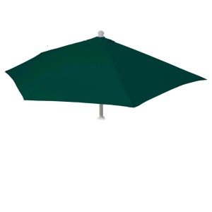 Grüner MCW Bezug für halbrunden Sonnenschirm Lorca, passend für 270 cm Schirme.