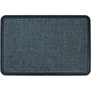 Graue Astra Fußmatte Border Star, 40x60 cm, mit Rillenstruktur und Bordüre.