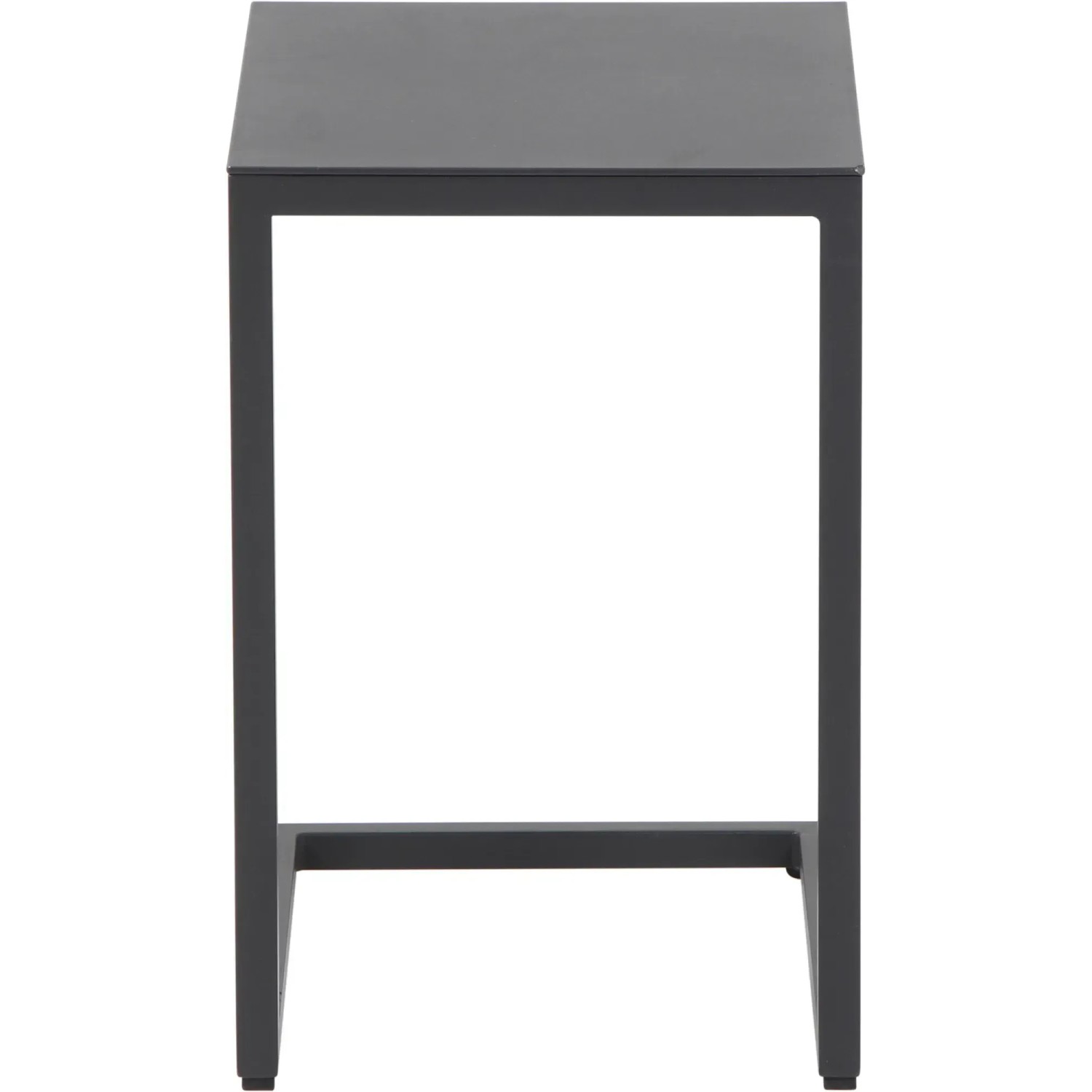 Rechteckiger, anthrazitfarbener Siena Garden Gartentisch Ramo, 33,5x40 cm, ideal für Balkon und Garten.