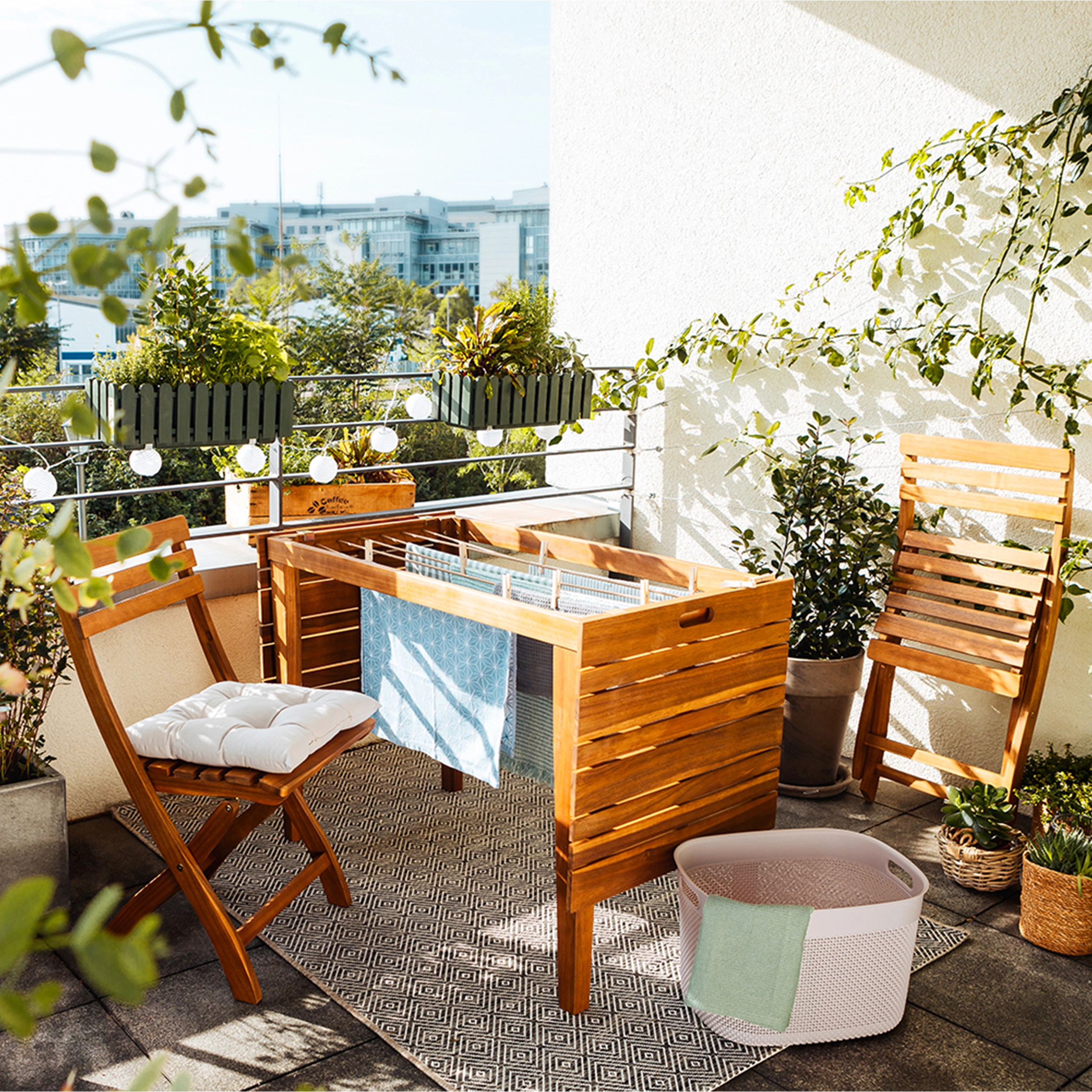 Balkonmöbel-Set Grenora 3-teilig FSC® Holz bei OBI kaufen Natur