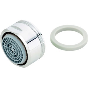 Verchromter Strahlregler Cascade SLC AC Eco M24 mit Dichtungsring für Armaturen.