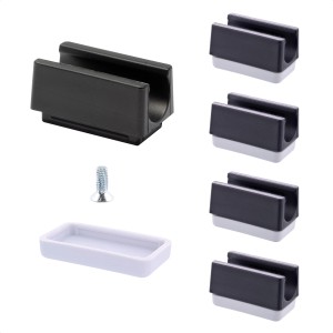 Wagner QuickClick String Hyper Gleiter-Set, 4-tlg., grau, für Rohre Ø 12 mm. Möbelgleiter für optimalen Oberflächenschutz.