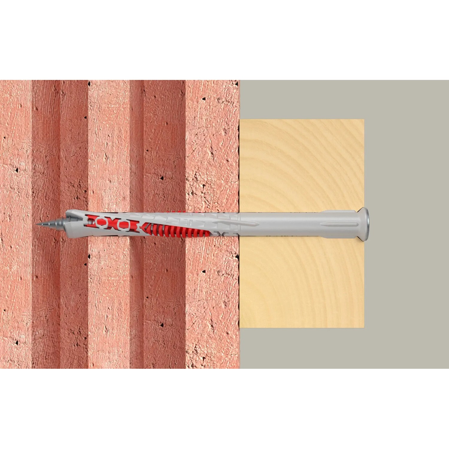 Fischer DuoXpand Langschaftdübel mit Senkkopfschraube, 10x160mm, im Mauerwerk und Holz.