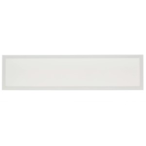 Rechteckige, weiße LED-Deckenleuchte Briston für Flur und Keller.