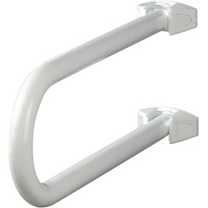 Wenko Badstützgriff Secura, weiß, hochklappbar für mehr Sicherheit im Bad.