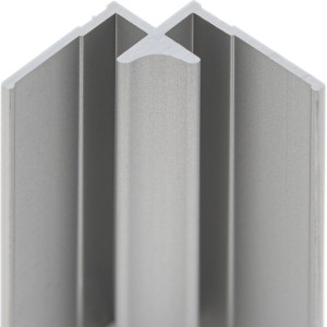 Eckverbinder in Alunatur für Schulte Duschrückwand Decodesign, 255 cm.