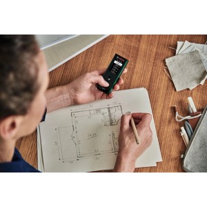 Bosch Laser-Entfernungsmesser Zamo Reichweite 40 m Akkus mit USB-C-Anschluss