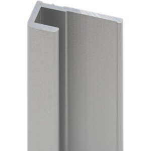 Schulte Endprofil für Duschrückwand DecoDesign, Alu-Natur, 255cm lang.